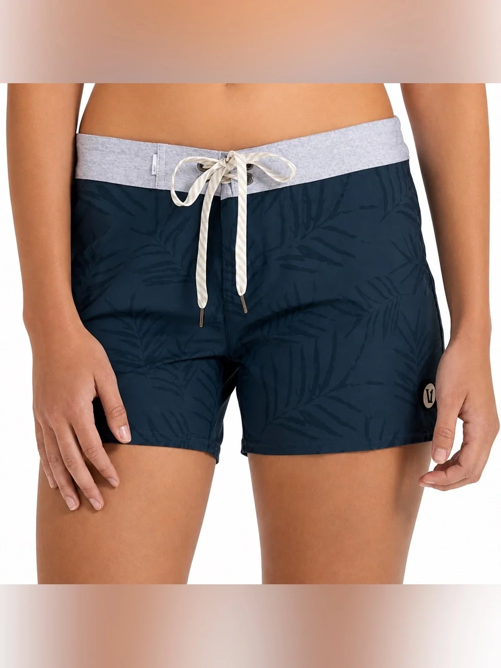Vuori Women’s Board-Short Bathing Suit Bottoms - Size Small - Palm Tree Design
